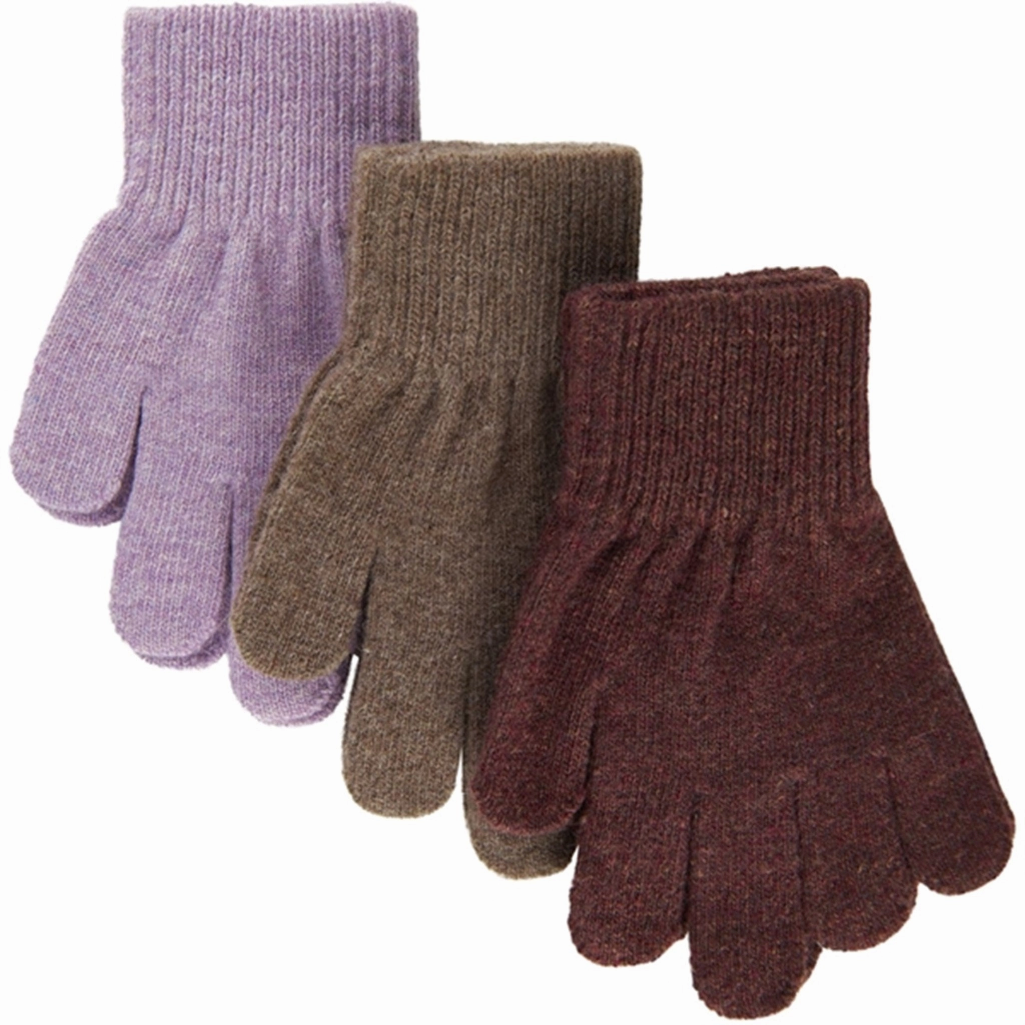 Mikk-Line Magic Gloves 3-Pack Dark Mink-Slate Black-Chalk Violet Exclusive Online Discount