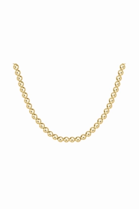 Trending Now Discount Dont Miss Out! 15" Choker Classic Gold 5Mm Bead
