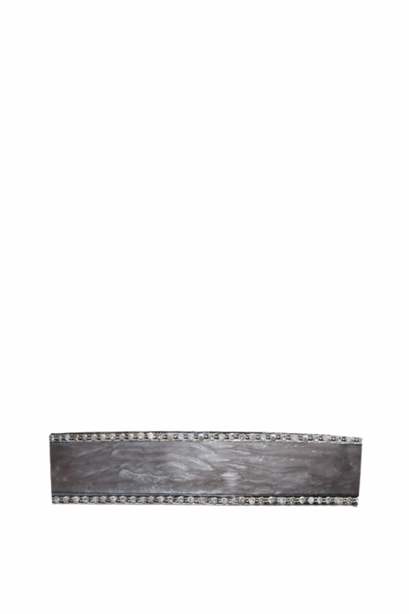 New Arrival Discount Mega Discount Event Pave Diamond Pearl Brown Enamel Bracelet