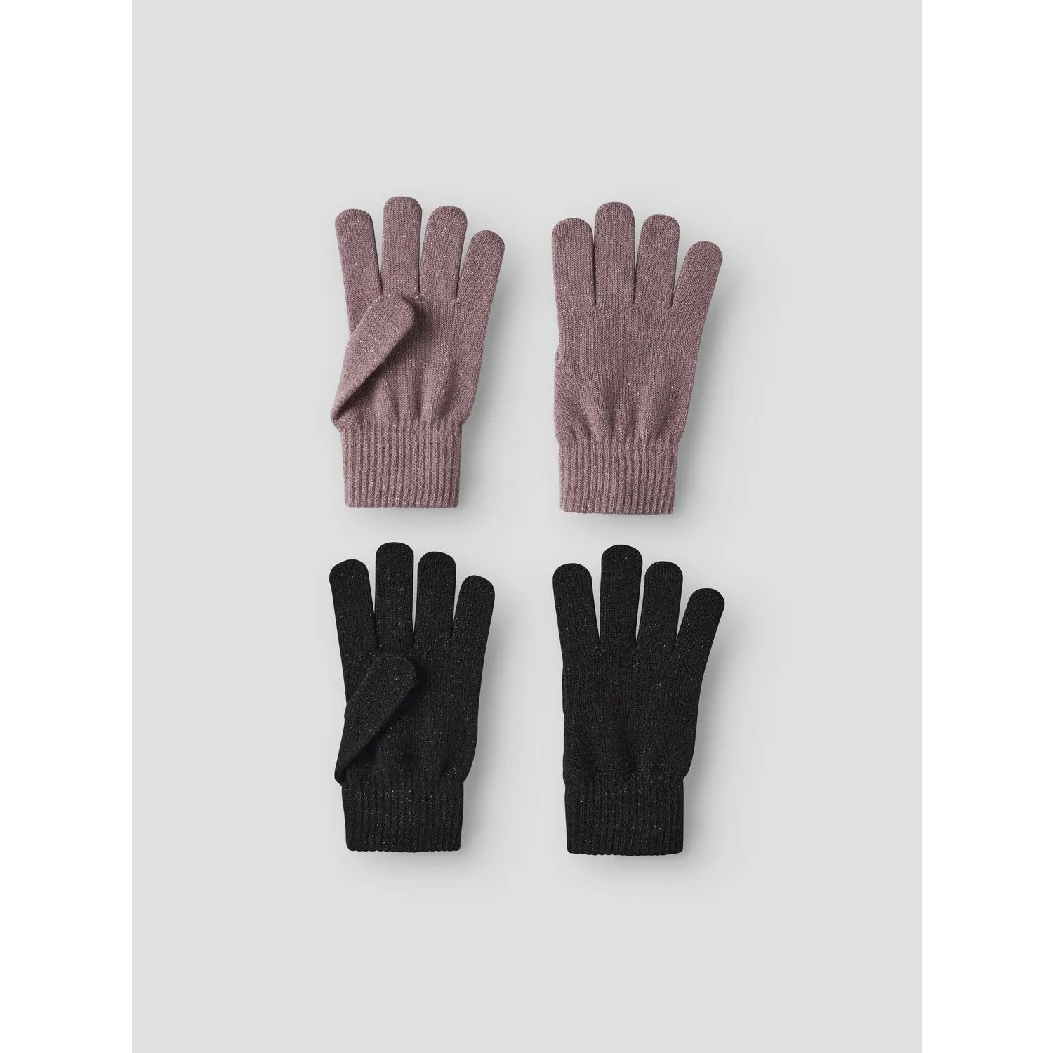 Flash Offer Today Name It Black Woodrose Nkfmagic Glitter Gloves 2P
