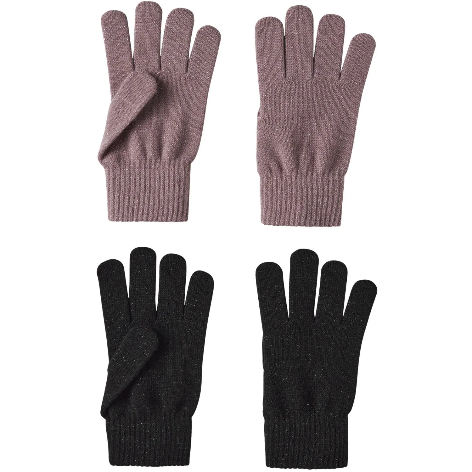 Name It Black Woodrose Nkfmagic Glitter Gloves 2P Shop the Savings
