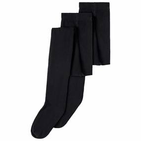 Save More Now Limited Stock Hot Deal Name It Black Solid Tights 2-Pack Noos