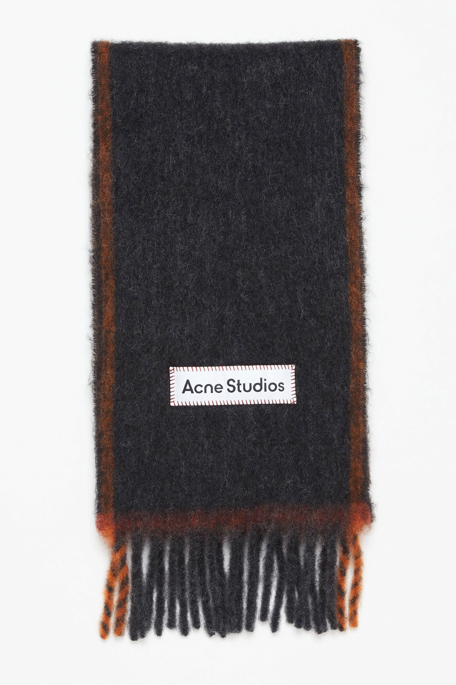 Narrow Wool Mohair Scarf Black Todays Best Deal