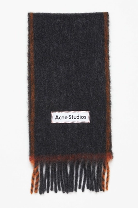 Narrow Wool Mohair Scarf Black Todays Best Deal