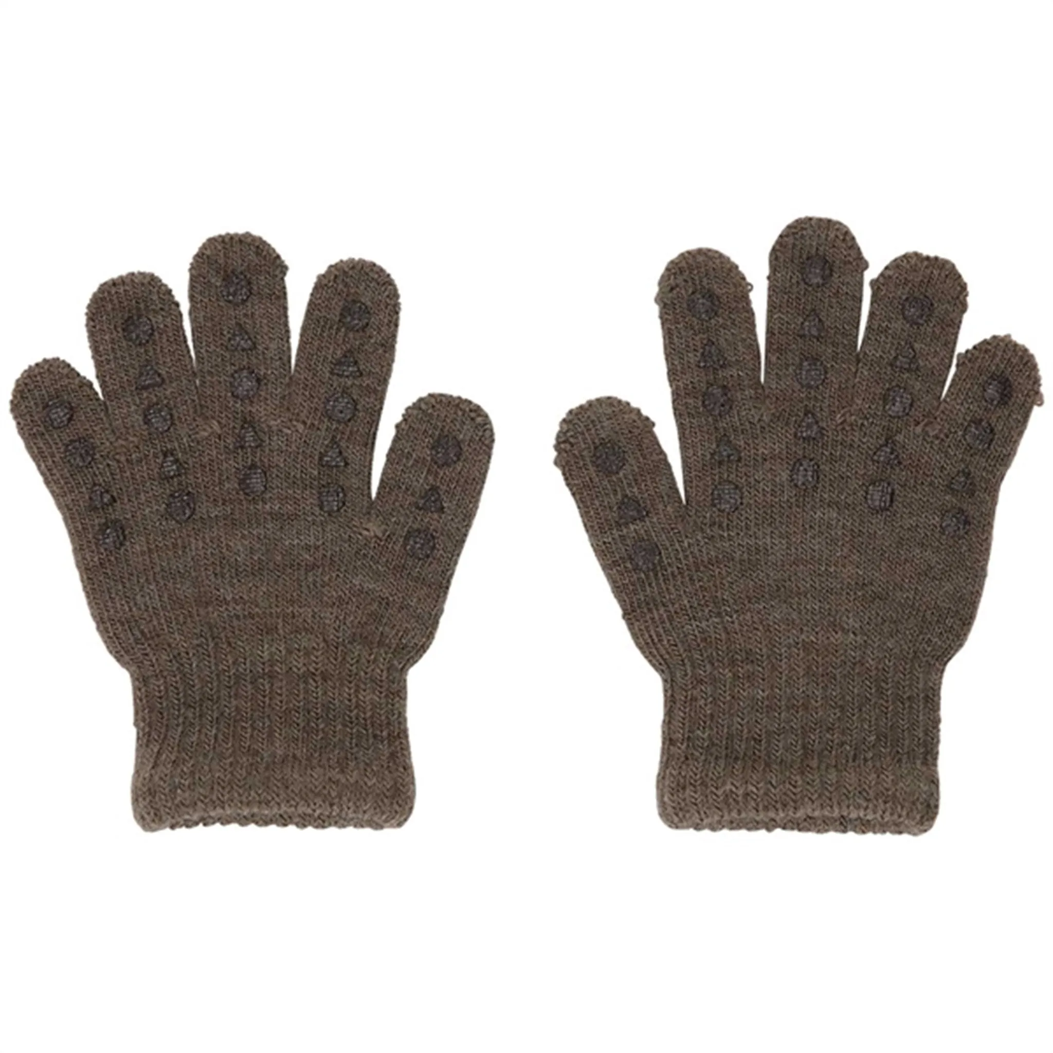 Gobabygo Grip Gloves Brown Melange Instant Savings Inside