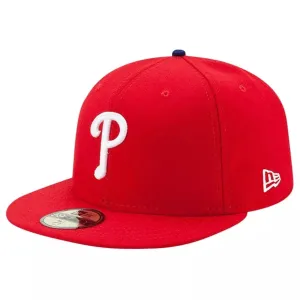 Trending Savings Now Grab Your Hot Pick New Era 59Fifty Mlb Authentic Philadelphia Phillies Team Fitted Red Cap