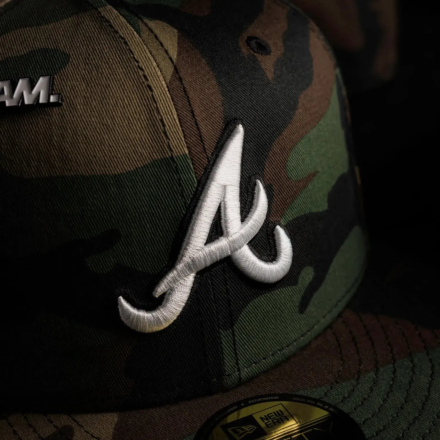 New Era 59Fifty Mlb Atlanta Braves Camo / Grey Uv Fitted Cap Special Price Today Special Deal Frenzy