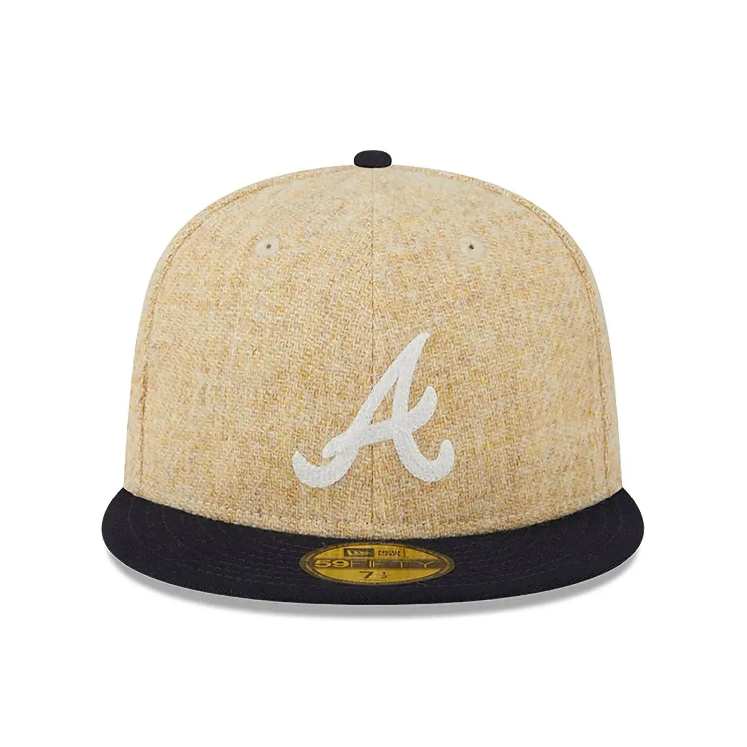 Steal the Deal Now New Era 59Fifty Mlb Atlanta Braves Harris Tweed Two Tone / Grey Uv Fitted Cap