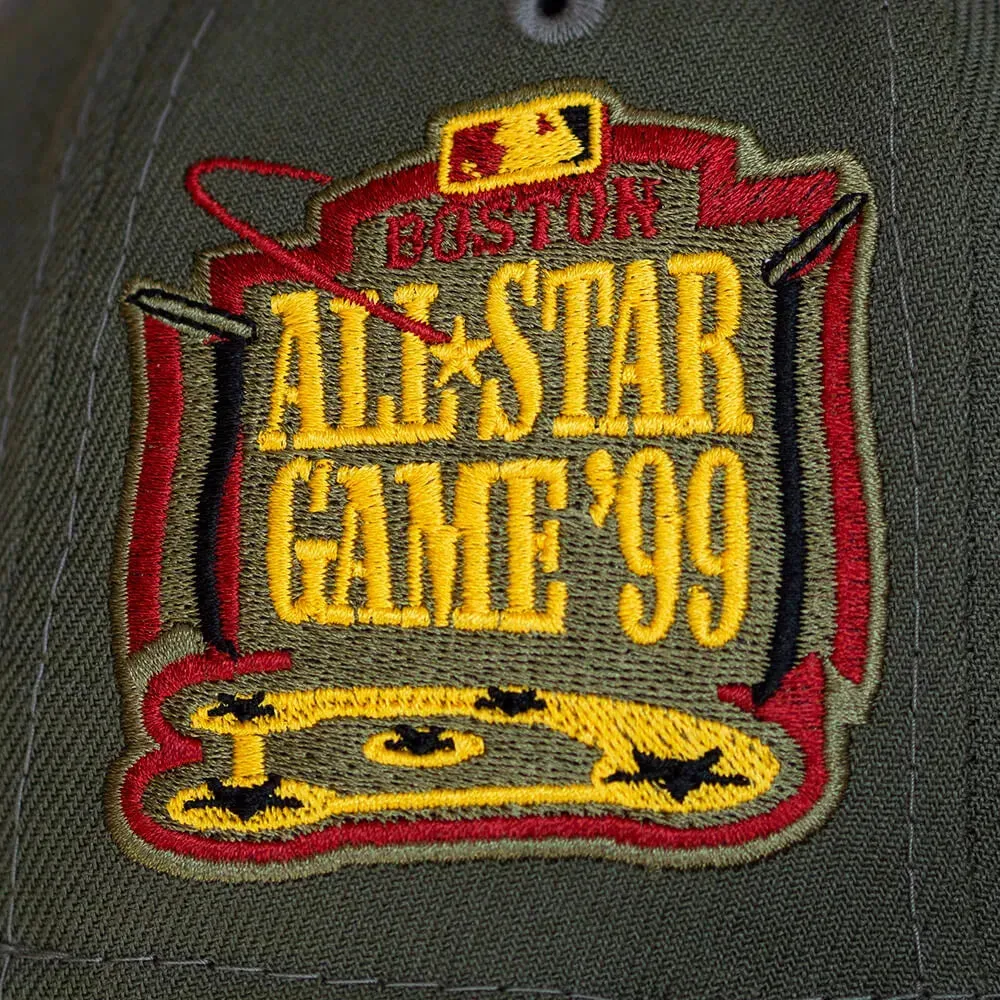 Price Drop Alert New Era 59Fifty Mlb Boston Red Sox All Star Game 1999 Olive / Yellow Uv Fitted Cap