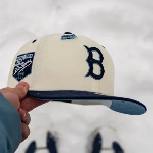 New Era 59Fifty Mlb Brooklyn Dodgers Ebbets Field 1955 Two Tone/ Sky Blue Uv Special Price Today Shop the Savings