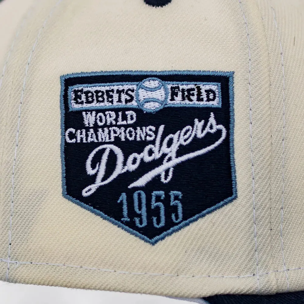 New Era 59Fifty Mlb Brooklyn Dodgers Ebbets Field 1955 Two Tone/ Sky Blue Uv Must-Have Steals