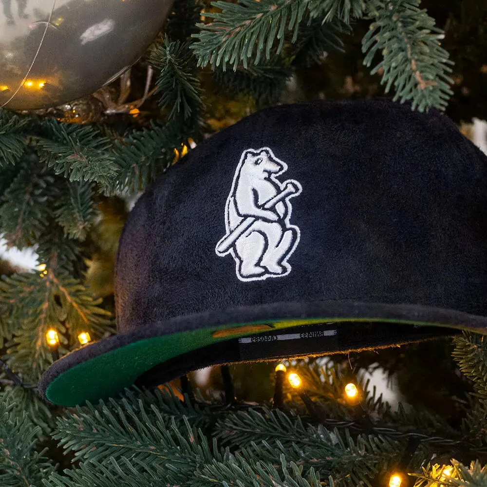 New Era 59Fifty Mlb Chicago Cubs 1908 Logo Navy Faux Suede / Green Uv Fitted Cap Hot Sale Alert