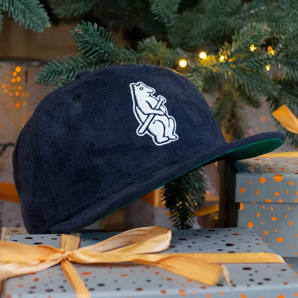 New Era 59Fifty Mlb Chicago Cubs 1908 Logo Navy Faux Suede / Green Uv Fitted Cap Dont Miss Todays Deal