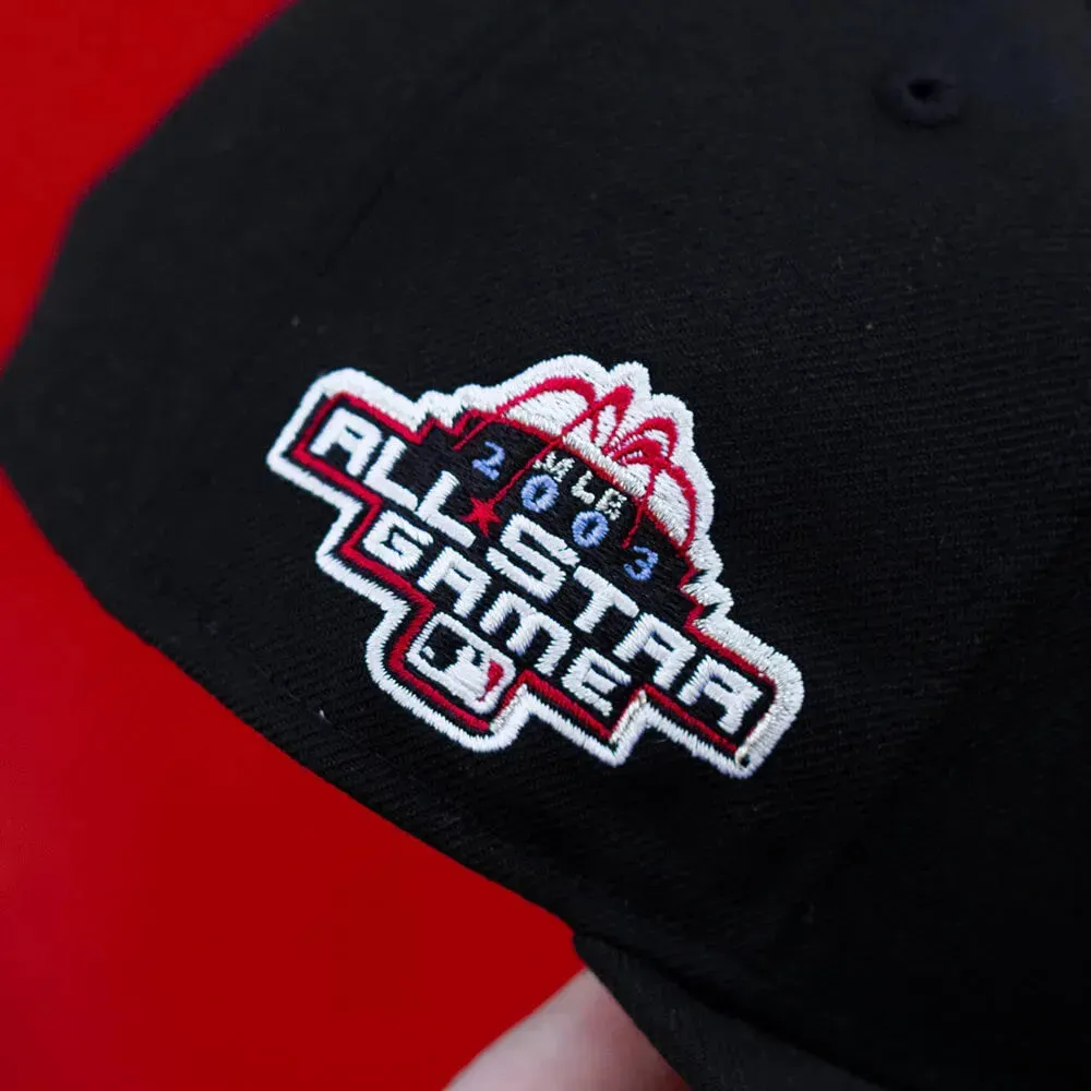 Shop Hot Deals New Era 59Fifty Mlb Chicago White Sox All Star Game 2003 Black Wool / Red Uv Fitted Cap
