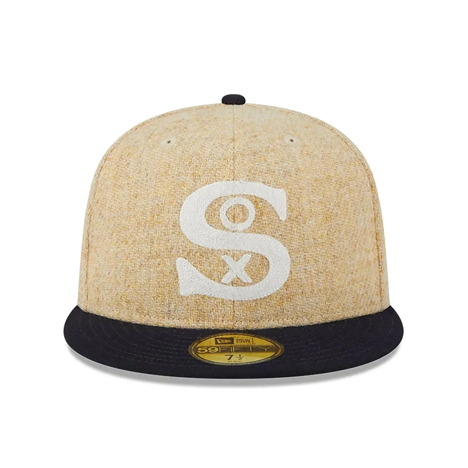 New Era 59Fifty Mlb Chicago White Sox Harris Tweed Two Tone / Grey Uv Fitted Cap Sweet Deal Inside