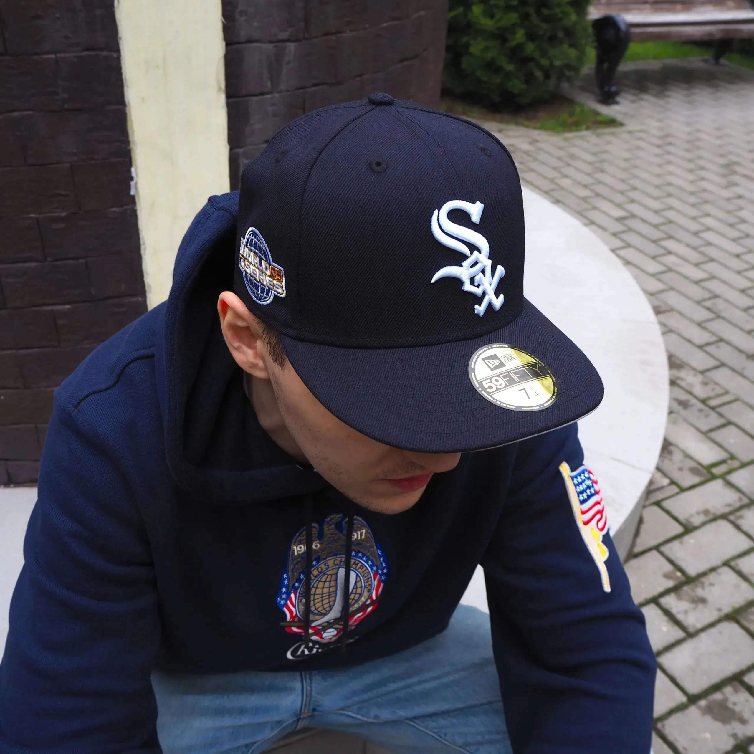 Grab It Before Gone Best Price Online New Era 59Fifty Mlb Chicago White Sox Ws 2005 Navy/Grey Uv Fitted Cap