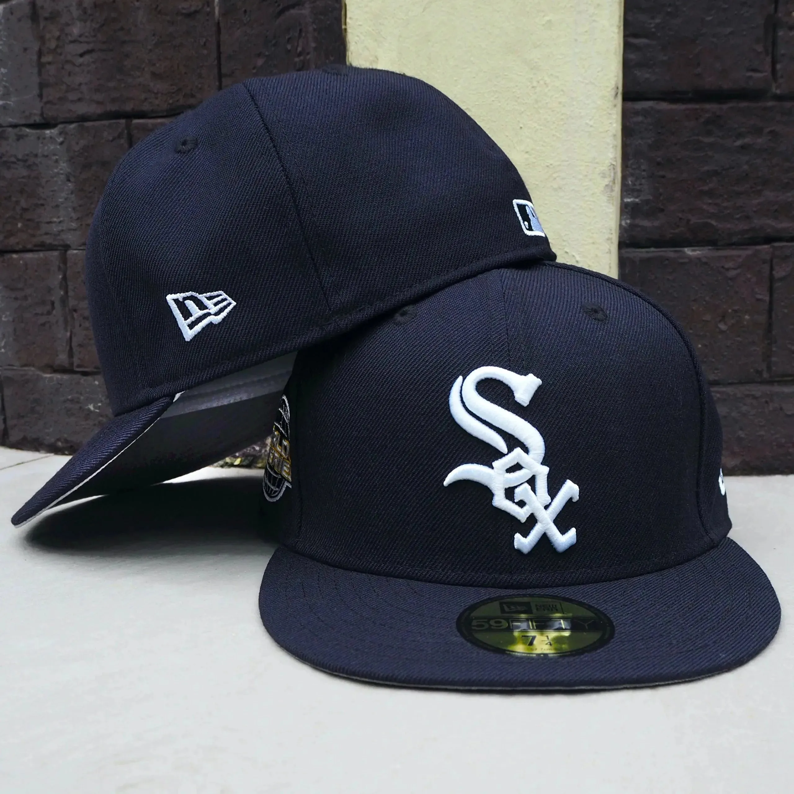 New Era 59Fifty Mlb Chicago White Sox Ws 2005 Navy/Grey Uv Fitted Cap Hot Deals Today Flash Sale Alert