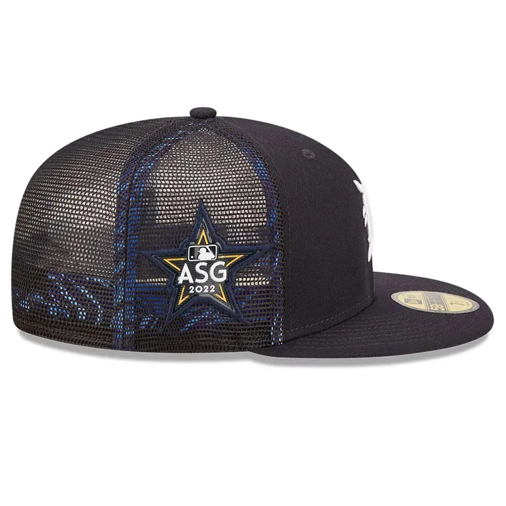 Flash Sale Alert Now Must-Have Items New Era 59Fifty Mlb Detroit Tigers All Star Game 2022 Navy / Tropic Blue Uv Fitted Trucker Cap