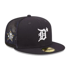 New Era 59Fifty Mlb Detroit Tigers All Star Game 2022 Navy / Tropic Blue Uv Fitted Trucker Cap Today Only Hot Sale
