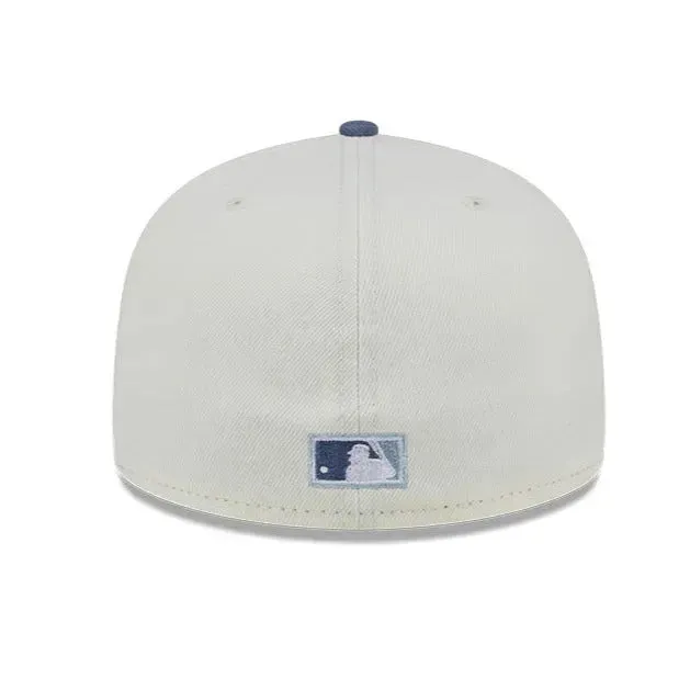 New Era 59Fifty Mlb Florida Marlins Wavy Chainstitch Two Tone / Grey Uv Fitted Cap Todays Trending Deals