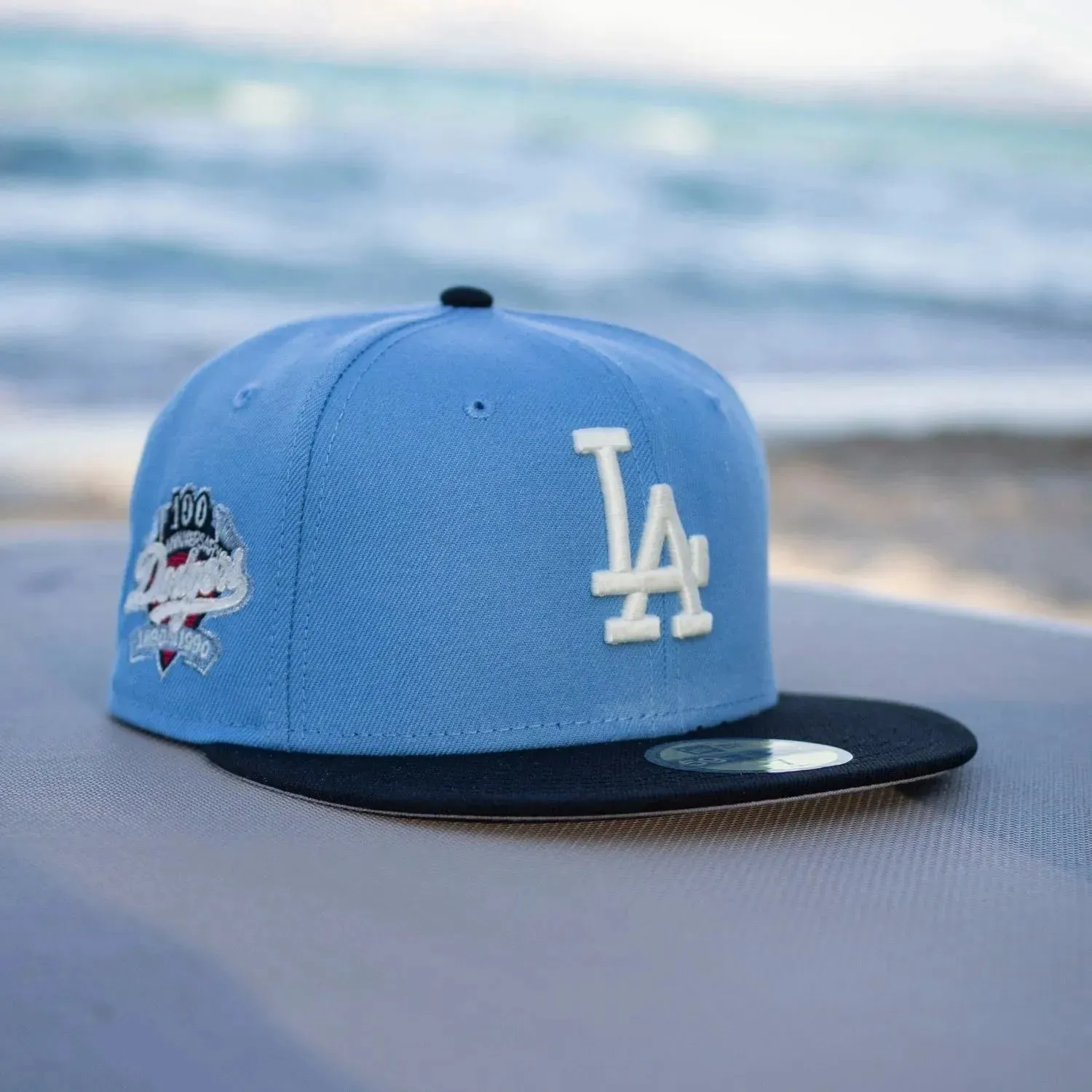 New Era 59Fifty Mlb Los Angeles Dodgers 100Th Anniversary Two Tone / Grey Uv Fitted Cap Online Deal Frenzy Must-Have Gift Ideas