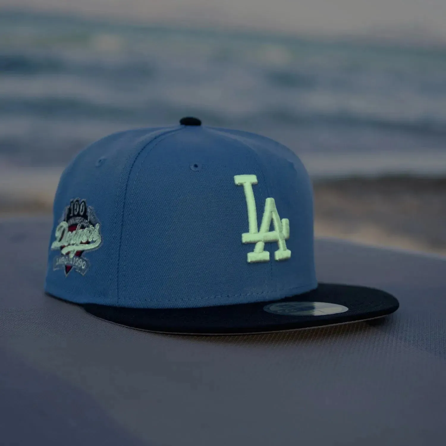 Save Today Only New Era 59Fifty Mlb Los Angeles Dodgers 100Th Anniversary Two Tone / Grey Uv Fitted Cap