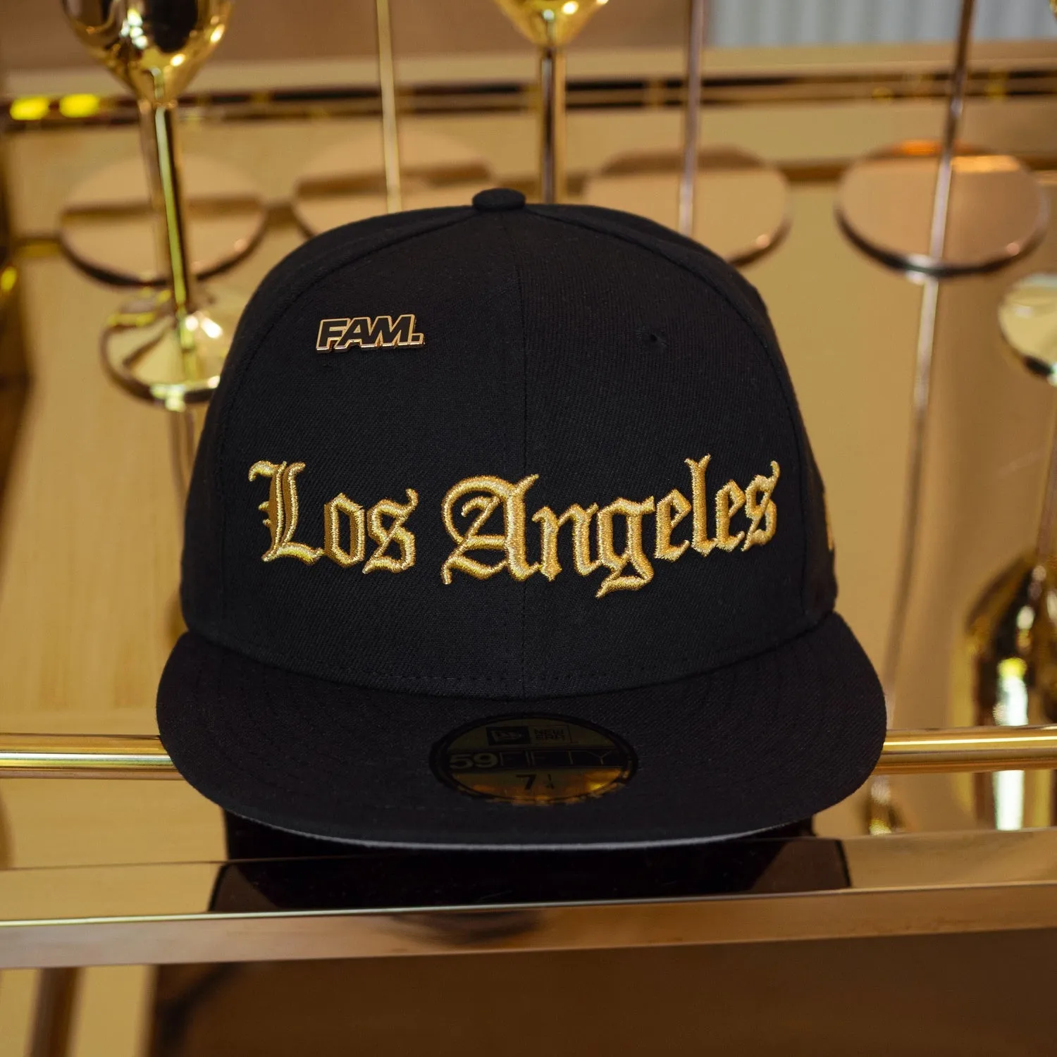 New Era 59Fifty Mlb Los Angeles Dodgers Black / Grey Uv Fitted Cap Hot Discount Deal Shop Hot Deals