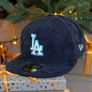 Hot Offer Ending Soon New Era 59Fifty Mlb Los Angeles Dodgers Navy Faux Suede / Grey Uv Fitted Cap
