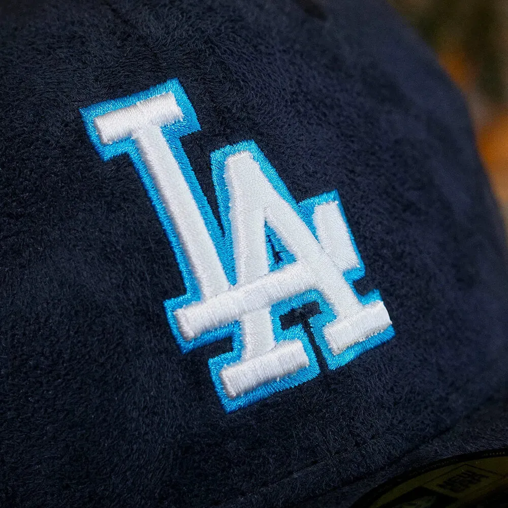 Todays Mega Savings New Era 59Fifty Mlb Los Angeles Dodgers Navy Faux Suede / Grey Uv Fitted Cap