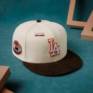 New Era 59Fifty Mlb Los Angeles Dodgers World Series 1963 Two Tone / Orange Uv Fitted Cap Mega Discount Today Dont Wait! Save Today