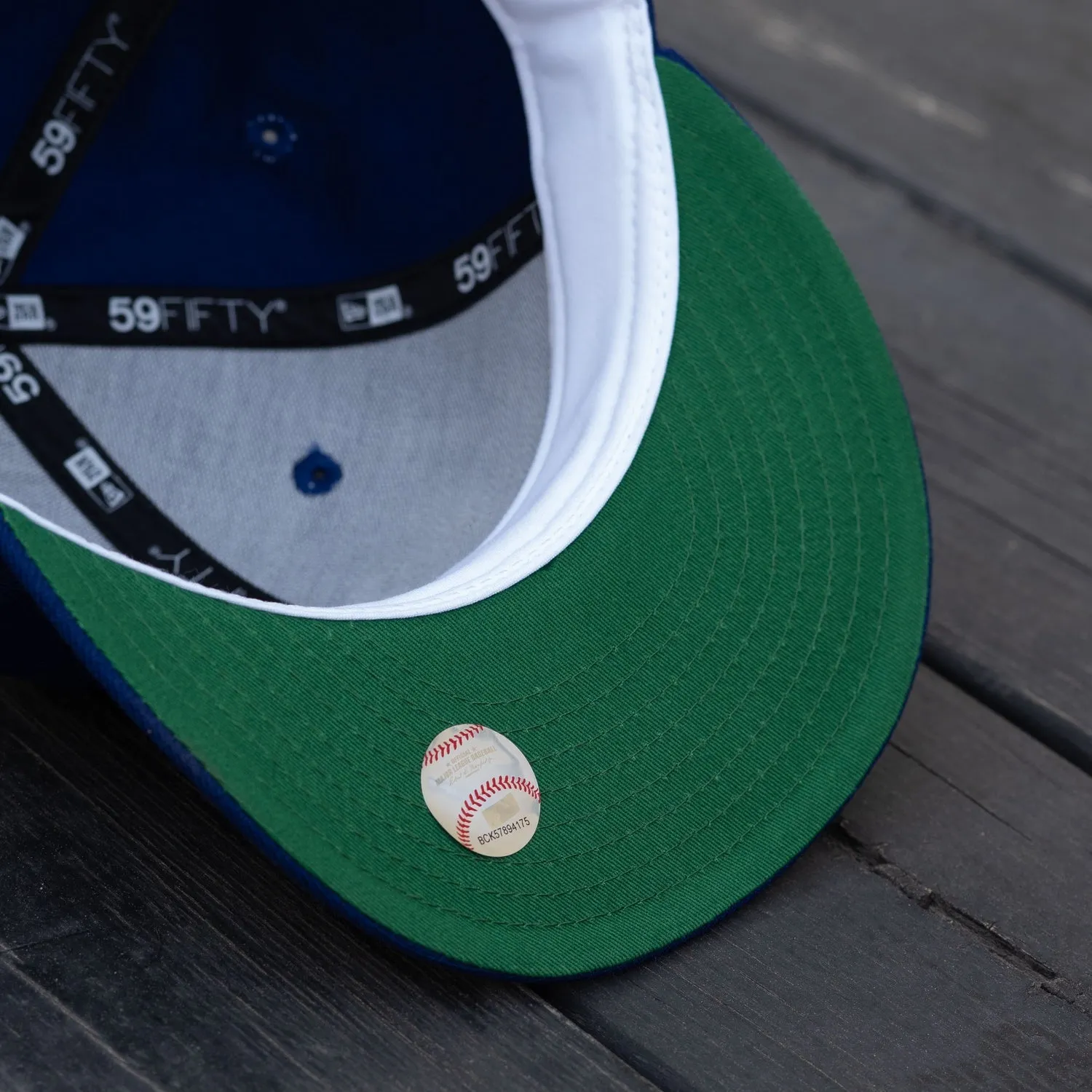 New Era 59Fifty Mlb Los Angeles Dodgers World Series 1981 Wool Royal / Kelly Green Uv Fitted Cap Online Exclusive Offer