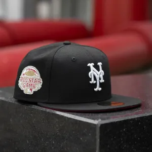 Dont Miss Out! New Era 59Fifty Mlb New York Mets All Star Game 2013 Black / Scarlet Red Uv Fitted Cap