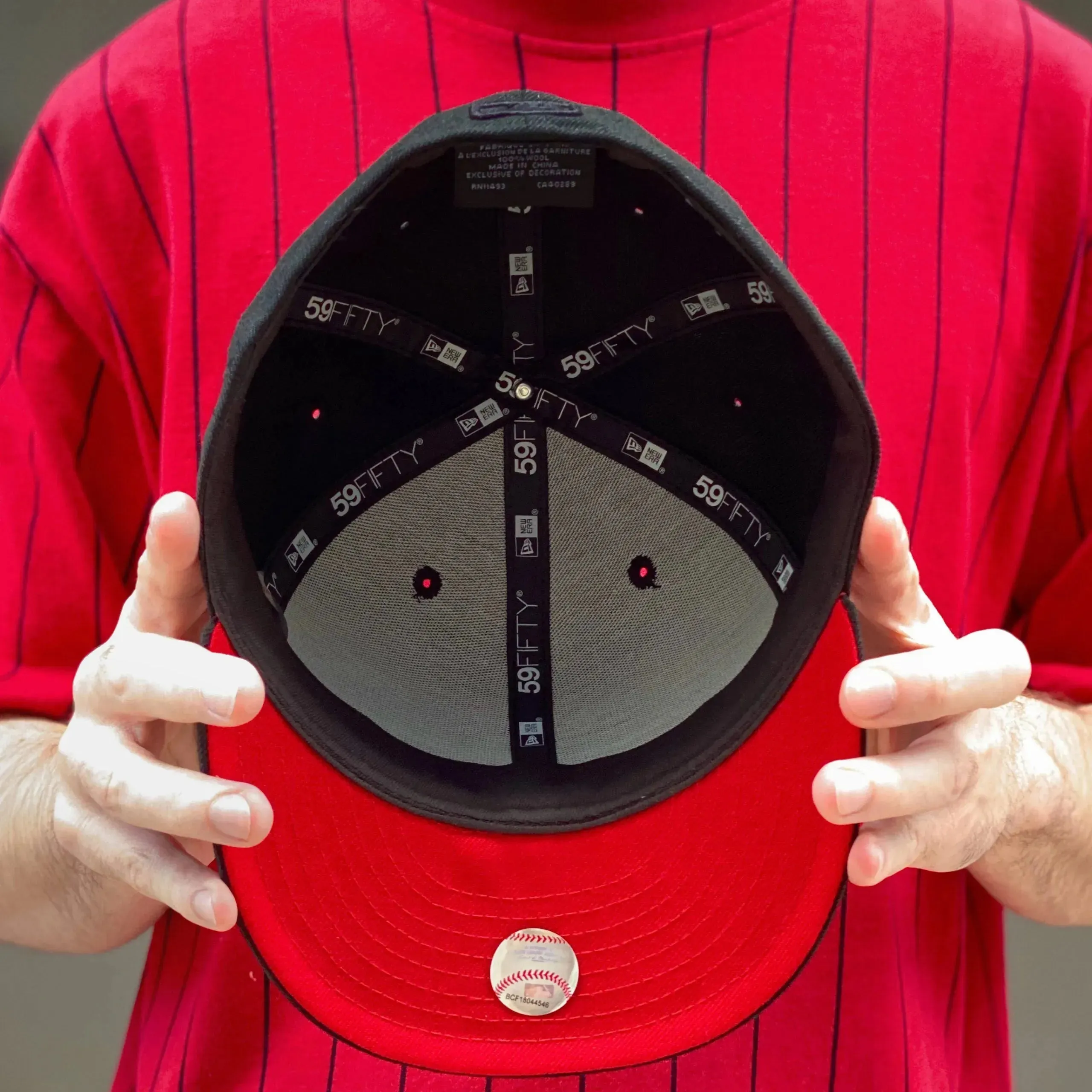 New Era 59Fifty Mlb New York Yankees Black Wool/ Red Uv Fitted Cap Todays Mega Savings Best Deal Alert