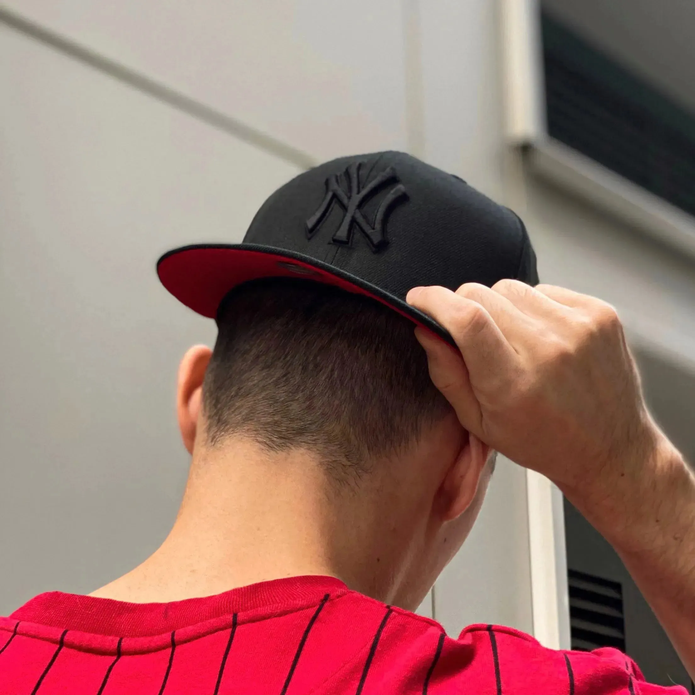 New Era 59Fifty Mlb New York Yankees Black Wool/ Red Uv Fitted Cap Best Deal Online