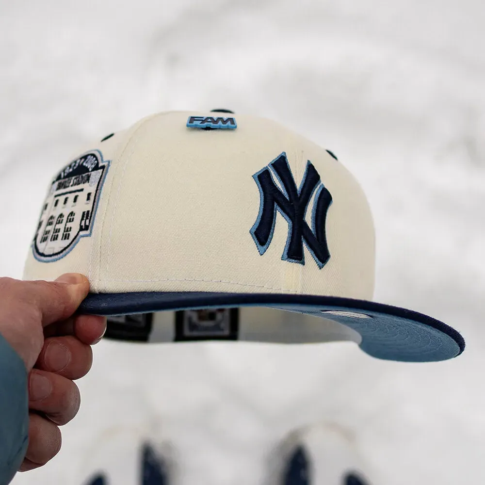 Grab It Now New Era 59Fifty Mlb New York Yankees Yankee Stadium 2008 Two Tone/ Sky Blue Uv