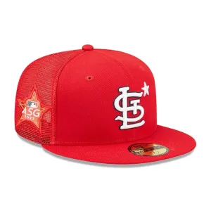 New Era 59Fifty Mlb Saint Louis Cardinals All Star Game 2022 Red / Tropic Red Uv Fitted Trucker Cap Shop the Best Deals Trendy Picks Today