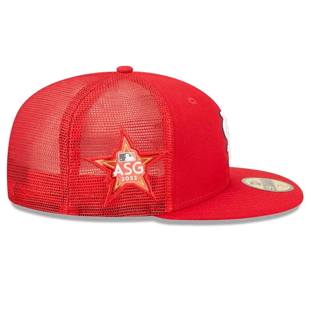 Best Seller Discount New Era 59Fifty Mlb Saint Louis Cardinals All Star Game 2022 Red / Tropic Red Uv Fitted Trucker Cap