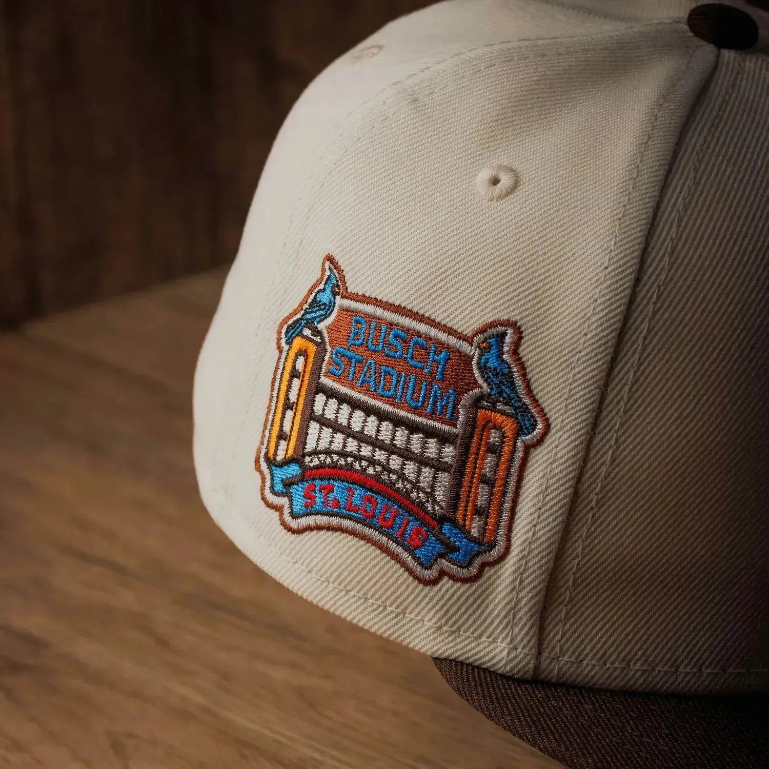 Grab & Save Today Shop & Grab Offer New Era 59Fifty Mlb Saint Louis Cardinals Busch Stadium Two Tone / Sunwash Blue Uv Fitted Cap