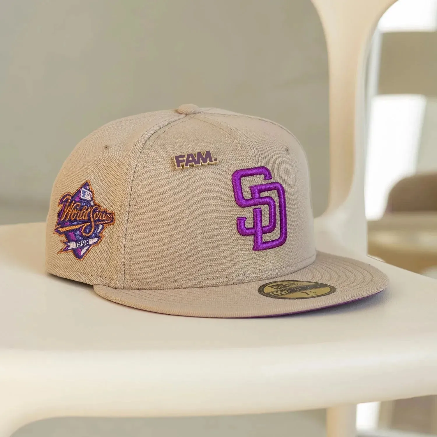 New Era 59Fifty Mlb San Diego Padres World Series 1998 Camel / Sparkling Grape Uv Fitted Cap Today Only Discount Instant Discount
