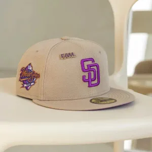 New Era 59Fifty Mlb San Diego Padres World Series 1998 Camel / Sparkling Grape Uv Fitted Cap Today Only Discount Instant Discount