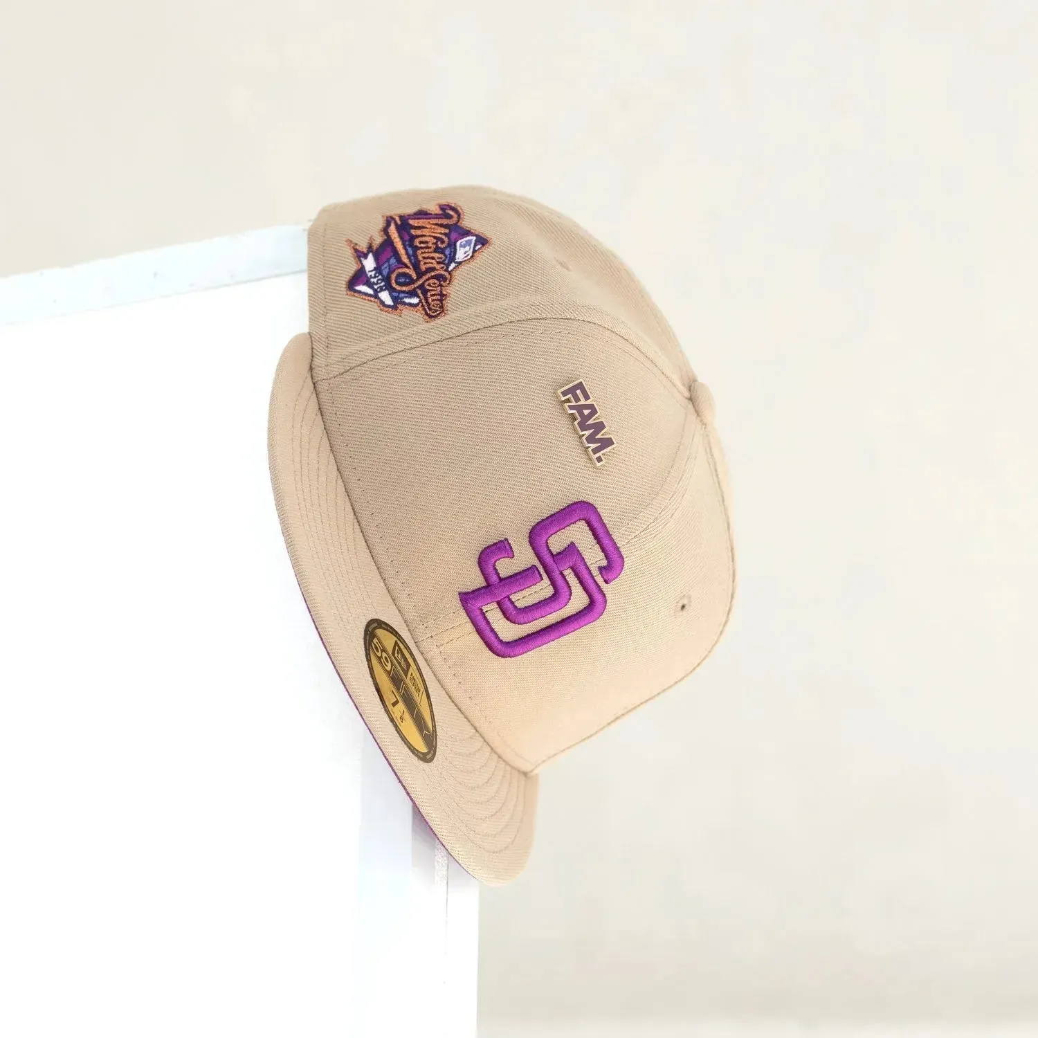 Big Savings Today Flash Sale Now New Era 59Fifty Mlb San Diego Padres World Series 1998 Camel / Sparkling Grape Uv Fitted Cap