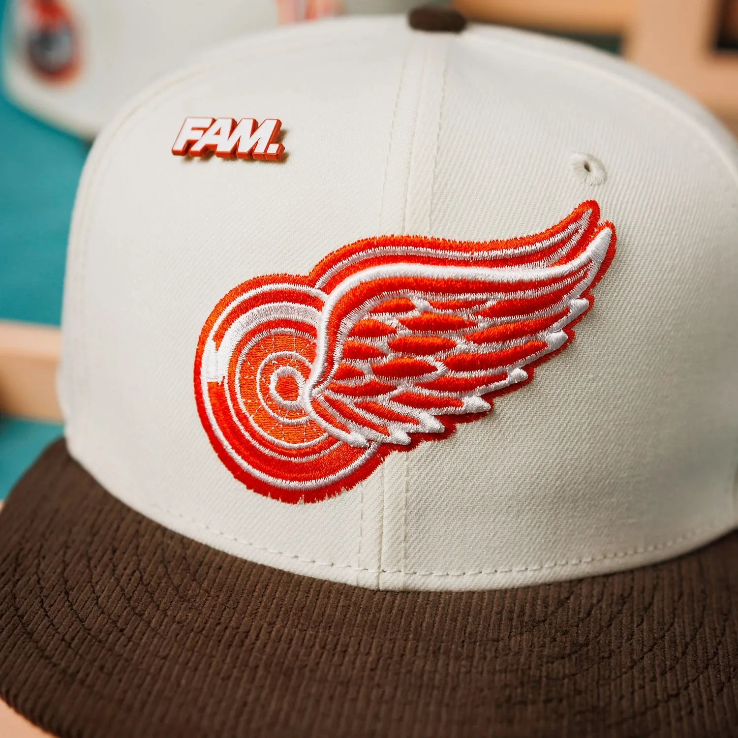 Clearance Savings Now New Era 59Fifty Nhl Detroit Red Wings Inaugural Season 1926 Two Tone / Orange Uv Fitted Cap