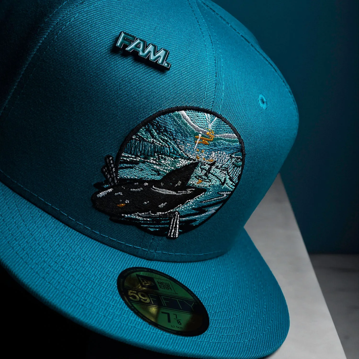 Special Surprise Sale Must-Have Items New Era 59Fifty Nhl San Jose Sharks Aqua / Gray Uv Fitted Cap