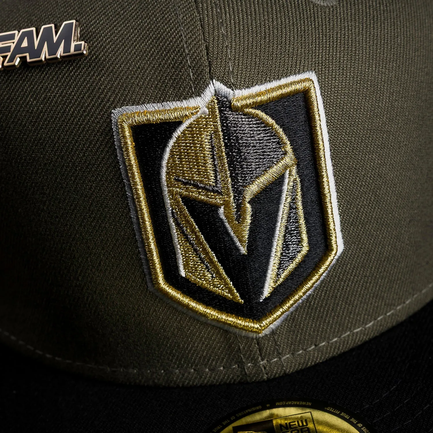 Grab It Before Gone Sweet Deal Inside New Era 59Fifty Nhl Vegas Golden Knights Olive Green / Gray Uv Fitted Cap