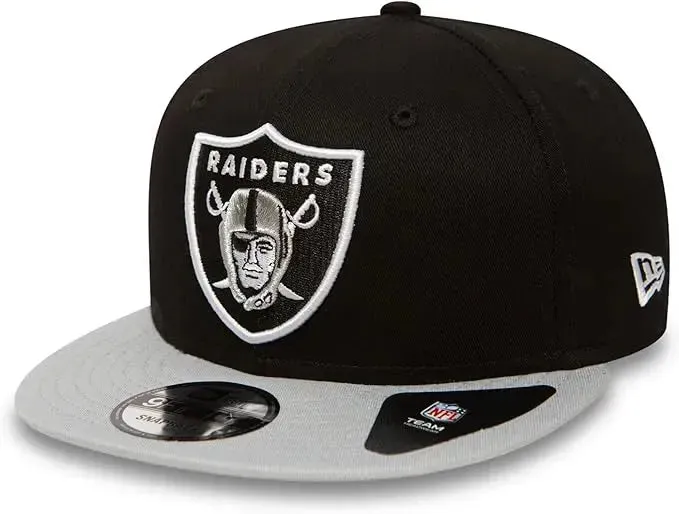 New Era 9Fifty Nfl Cotton Block Oakland Raiders Two Tone / Grey Uv Snapback Cap Hot Savings Alert