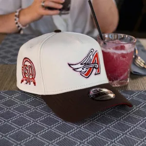 Clearance Sale Now Surprise Discount Today New Era 9Forty A-Frame Anaheim Angels 50Th Anniversary Two Tone / Scarlet Red Uv Snapback