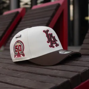 New Era 9Forty A-Frame Los Angeles Angels 50Th Anniversary Two Tone / Grey Uv Snapback Today Only Steal Hot Offer Ending Soon