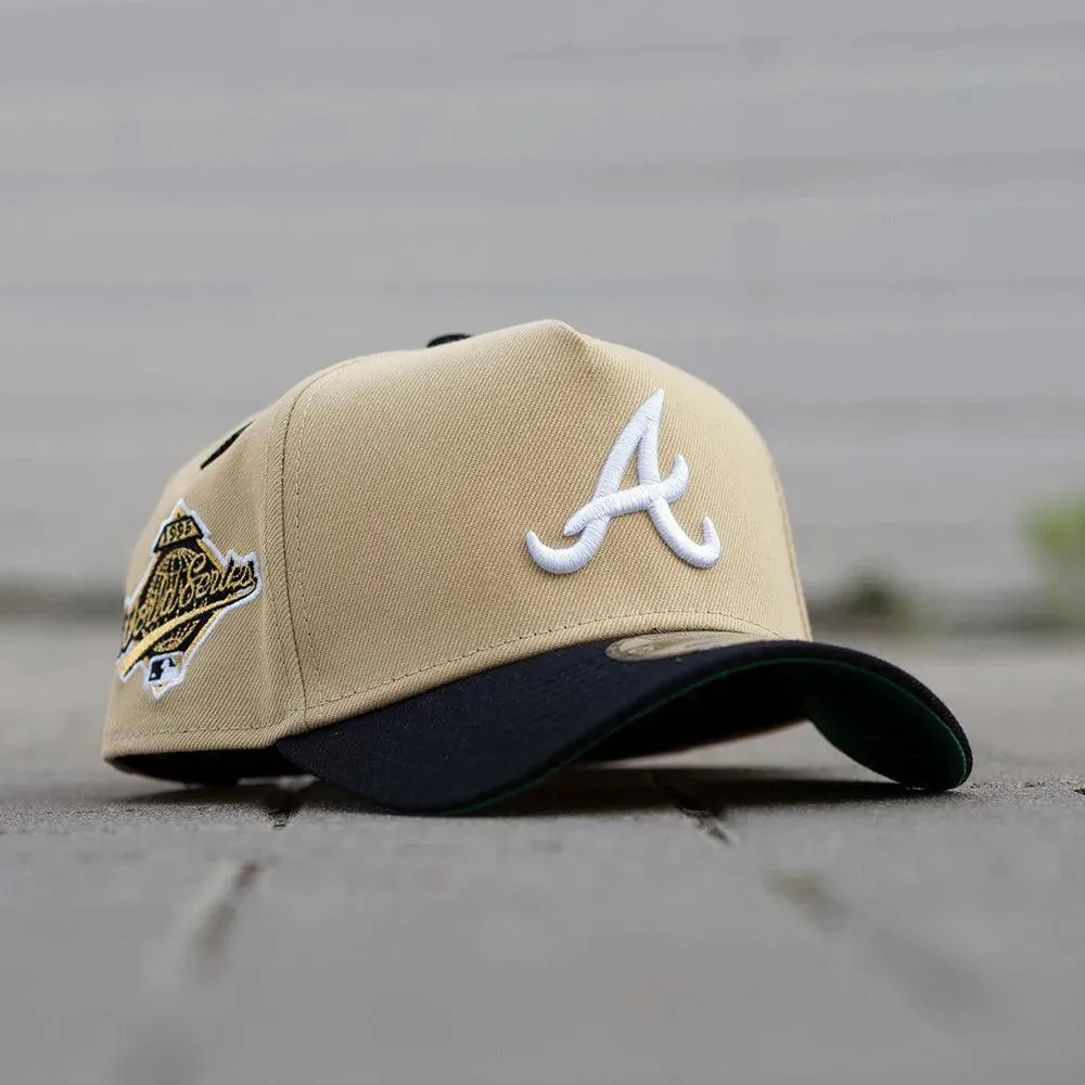Shop & Save Today New Era 9Forty A-Frame Mlb Atlanta Braves World Series 1995 Two Tone / Kelly Green Uv Snapback