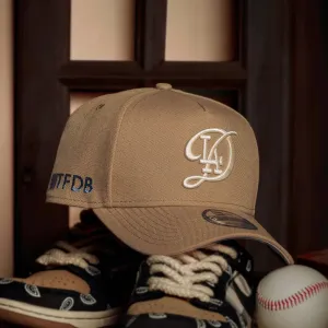 Price Drop Today Hot Sale Today New Era 9Forty A-Frame Mlb Los Angeles Dodgers Itfdb  Camel/ Pink  Uv Snapback