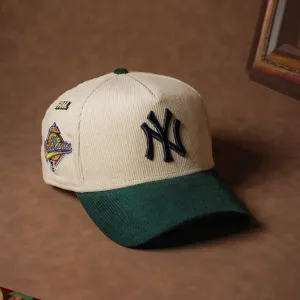 New Era 9Forty A-Frame Mlb New York Yankees World Series 1996 Cord Two Tone / Grey Uv Snapback Clearance Blowout